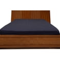 thumbnail image 1 of 1200 Thread Count 100% Egyptian Cotton 3-Piece Fitted Sheet ( 1 Fitted Sheet + 2 Pillow Covers) 24 Inches Deep Pocket Size Stripe Pattern, 1 of 4