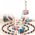 thumbnail image 1 of CJiaWei Pull Train Set Automatic Train Toy Set Kids Train Set With Sound And Light Educational Toys Game For Boys And Girls, 1 of 4