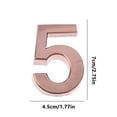 thumbnail image 3 of Self-Adhesive Modern Metal House Numbers for Door Mailbox, 7cm Height ABS Plastic Address Sign, Easy Install for Outdoor or Indoor Street Identification, 3 of 9