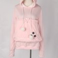 thumbnail image 1 of Sweat à Capuche pour Amoureux des Chats (Rose, TG), 1 of 10