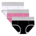 thumbnail image 1 of 3 Pack High Waist Panties for Women Tummy Control Plus Size Cotton Underwear Full Coverage Comfy Ladies Briefs 5XL, 1 of 7