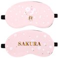 thumbnail image 1 of Bangcool 2PCS Sleeping Mask Cartoon Pig Flower Eye Shade with Ice Pack for Home Travel, 1 of 10