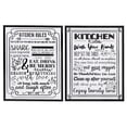 thumbnail image 1 of Signe Du Mur De Toile (Règles De Cuisine) (16 X 20) (Asstd) - Ensemble De 2, 1 of 2