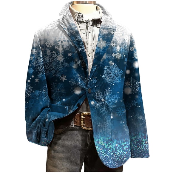 Men's Dress Pants Long Formal Dress Men's Corduroy Print Ceremonial Dress Pocket Button Party Coat