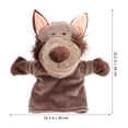 thumbnail image 3 of Cartoon Wolf Hand Puppet Toy Lovely Plush Hand Puppet Kid Stuffed Animal Toy, 3 of 8