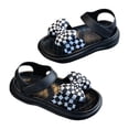 thumbnail image 2 of Baby Toddler Girls Soft Open Toe Summer Sandals Flower Princess Flat Shoes, 2 of 2
