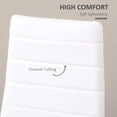 thumbnail image 4 of HOMCOM Dining Chairs, Set of 4, PU Leather Upholstered Accent Chairs, Back, 4 of 9