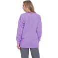 thumbnail image 2 of Landau Essentials Veste d'Uniforme Médicale pour Femmes, Coupe Classique et Décontractée, Col Rond, 4 Poches, 2 of 5