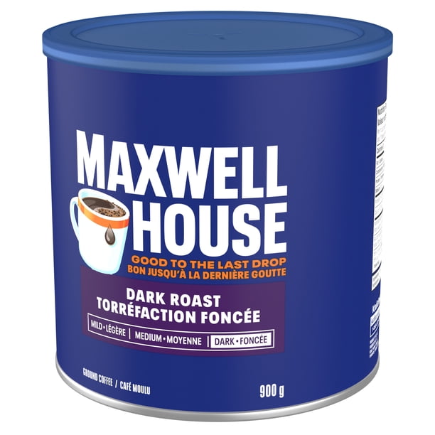 Maxwell House Dark Roast Ground Coffee, 900 g Canister - Walmart.ca
