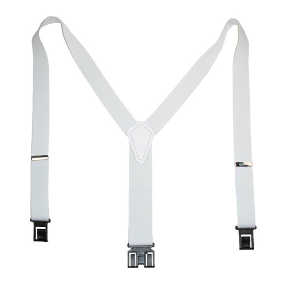 Perry Suspenders Mens Elastic Hook End 1 1/2 Inch Suspenders - Black, Regular