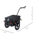 thumbnail image 3 of Aosom Multi-Functional Bike Trailer with 16" Wheels, Black, 3 of 10