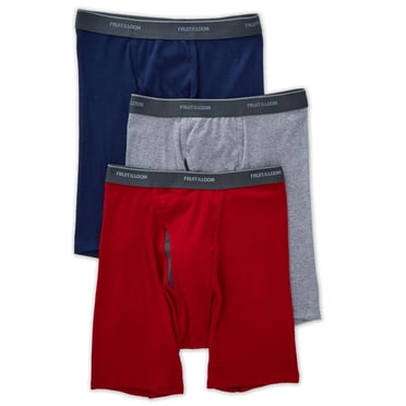 Fruit of the Loom Mens Coolzone Assorted Boxer Briefs 3 Pack, XL, Assorted