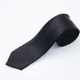 thumbnail image 3 of Cravate Homme Ajustée Classique Noire Mariage Cravate Garçon Ajustée --..Nouveau Fête Uni, 3 of 9