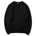 thumbnail image 2 of vdgthytj Men's Crewneck Sweatshirt Long Sleeve Basic Solid Color Shirts Fall Fleece Casual Loose Pullover Tops, 2 of 3