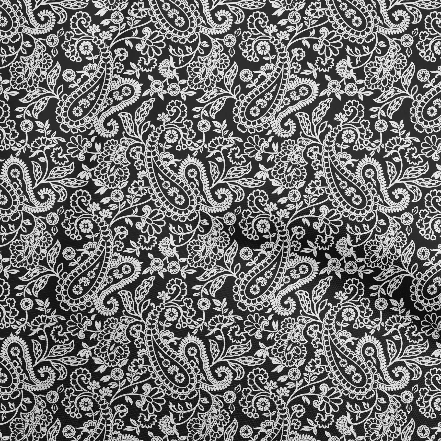 oneOone Velvet Black Fabric Block Fabric For Sewing Printed Craft Fabric By The Yard 58 Inch Wide
