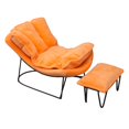 thumbnail image 2 of segolike Modèle de Chaise Berçante à l'Échelle 1:6 avec Repose-Pieds Mini pour 12 Pouces Orange, 2 of 9