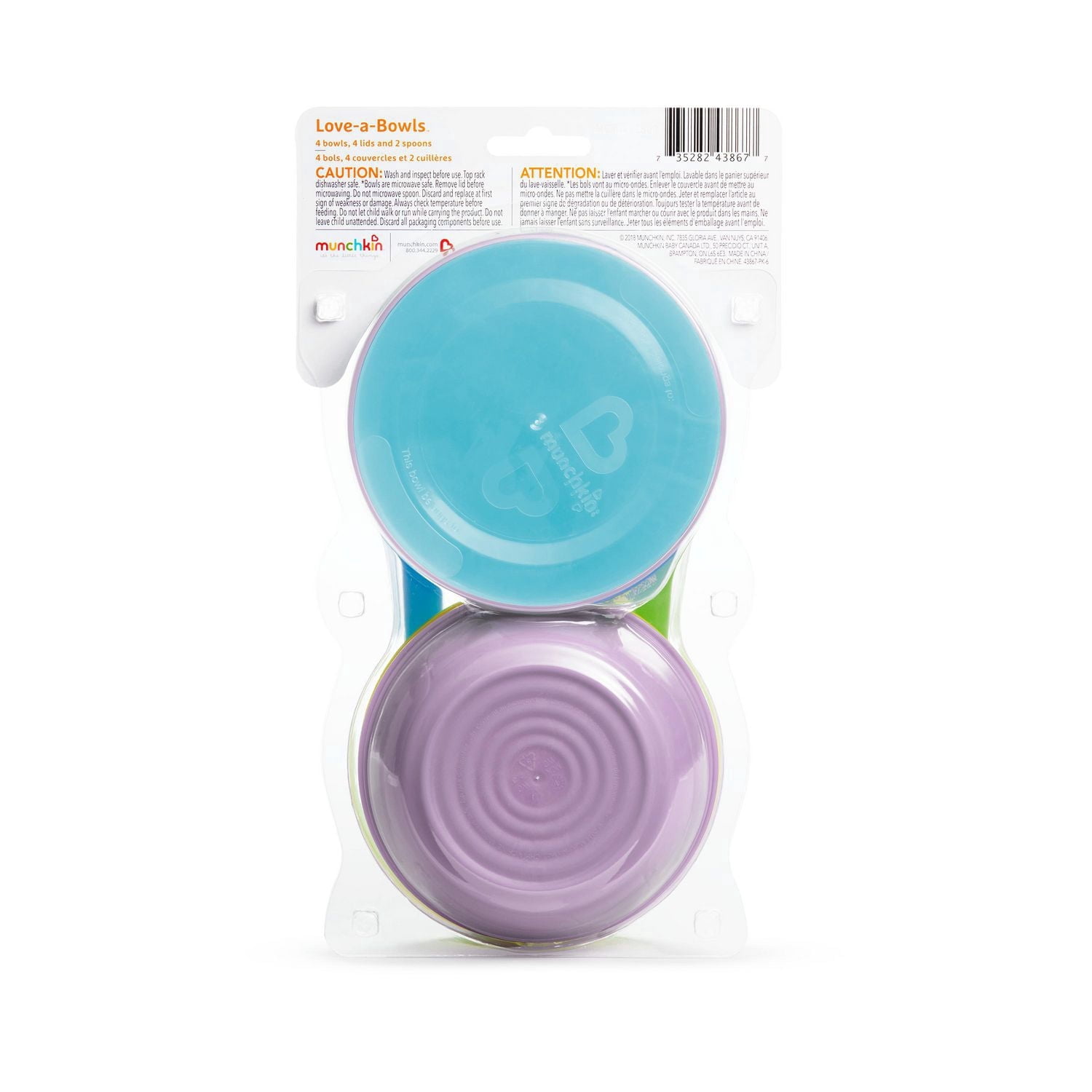 Munchkin Love A Bowls Ensemble d'Alimentation