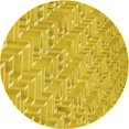 thumbnail image 1 of Ahgly Company Tapis Rond Lavable en Machine Intérieur Transitionnel Or Jaune Vif, 6 Pieds Rond, 1 of 7