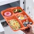 thumbnail image 1 of EGNMCR Kitchen Gadgets, Kitchen Accessories, Kitchen Utensils, Kitchen Tool Divided Plates Tray Dinnerware For Dinner Restaurant Family Party And Kitchen Microwave Dishwasher Safe p lastic Lunch b ox, 1 of 6