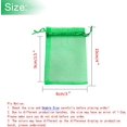 thumbnail image 4 of ORUYROP 100pcs Drawstring Organza Jewelry Candy Pouch Party Wedding Favor Gift Bags (3x4, Green), 4 of 7