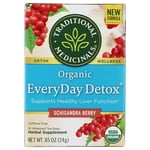 Traditional Medicinals - EveryDay Thé à base de plantes Detox Schisandra Berry - 16 Sacs à thé