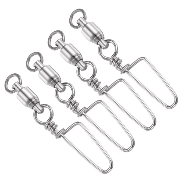 Unique Bargains 72LBS Roulements à Billes en Acier Inoxydable Pêche Snap Pivotants, 20 Pack