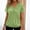 Green, variant on Jacenvly Womens Tops Casual Clearance Fashion Women's Casual Short Sleeve V-Neck Top Blouse Ladies Shirt Pullover Womens Tops Plus Size