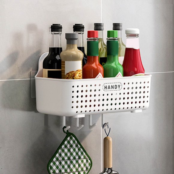 Vente Chaude! Nouveau! Étagères de Cuisine Dusknt, Panier de Rangement Mural pour Cuisine, Salle de Bain, Salon, Chambre et Dortoir