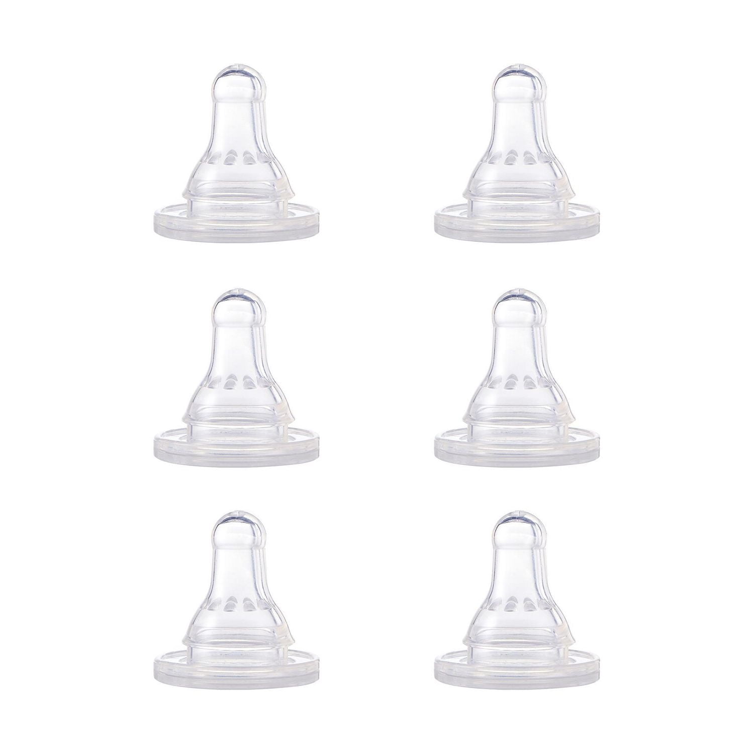 First Essentials by NUK Tétine de Biberon de Rechange, en Silicone, Débit Lent, 0+ Mois