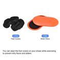 thumbnail image 3 of Unique Bargains Exercise Core Sliders, Oval Glider Discs with Feet Covers, Dual Sided, Home Gym, Orange, 3 of 6