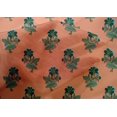 thumbnail image 4 of oneOone Cotton Silk Fabric Leaves & Floral Block Print Fabric BTY 42 Inch Wide, 4 of 4
