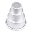 thumbnail image 2 of Oleegame 2PC Cookie Mold Mini Three-tiered Cake Pan Pudding Mold Muffin Decorating Mould Tools Silver, 2 of 2