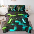 thumbnail image 1 of YST Ensemble de Literie pour Gamer, 7 Pcs, Thème Gaming, Grand Lit, 1 of 4