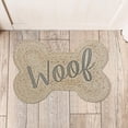thumbnail image 3 of Braided Jute Bone Shape Pet Mat Woof 15 X 23, 3 of 3