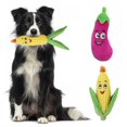 thumbnail image 2 of 2Pcs Plush Dog And Cat Plush Stuffed Vegetable Toy With Squeak Pet Toy, 2 of 7