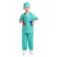 thumbnail image 4 of TOPTIE Costumes de Chirurgien pour Enfants, Robe d'Uniforme de Fête d'Halloween pour Garçons et Filles de 3 à 6 Ans, 4 of 7
