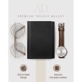thumbnail image 2 of Trifold Wallets For Men RFID - Leather Slim Mens Wallet With ID Window Front Pocket Wallet Gifts For Men, 2 of 6