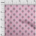 thumbnail image 1 of oneOone Polyester Lycra Fabric Floral & Flying Swan Block Print Fabric BTY 56 Inch Wide, 1 of 4