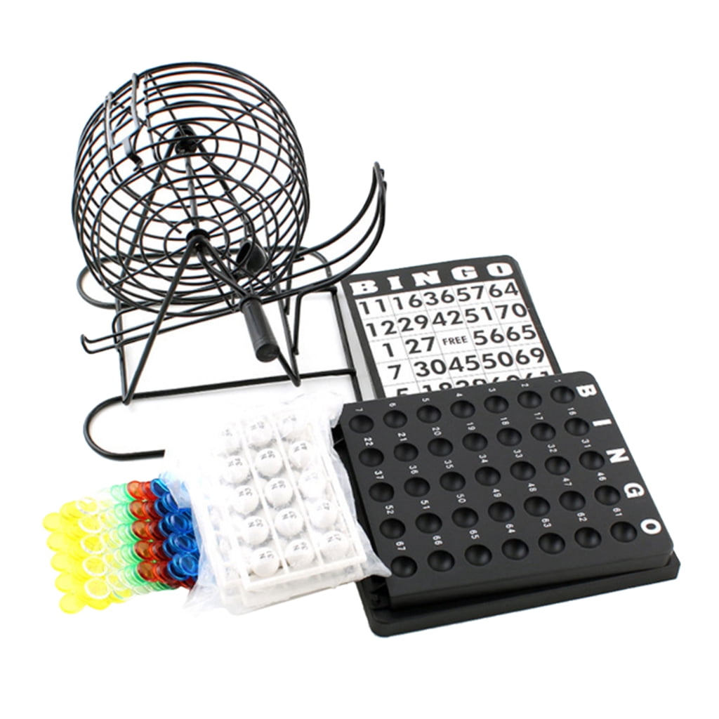 Bingo Game Lottery Cage Rotary Cage Board Game Machine Friends Game Aids Set