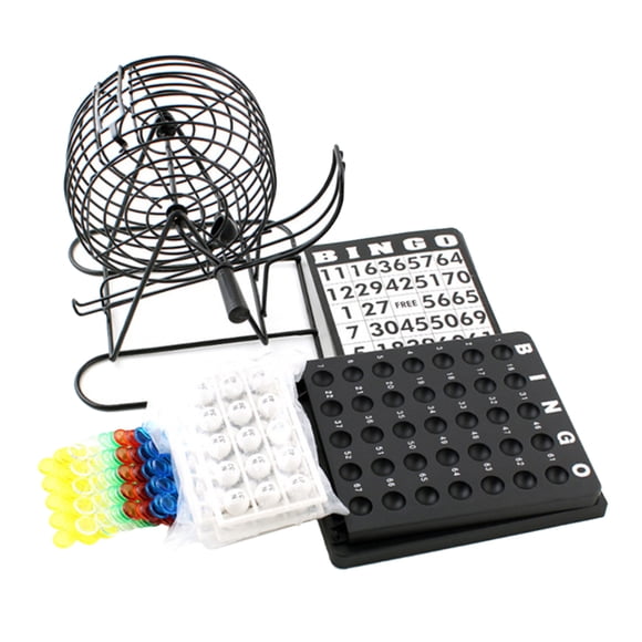 Ensemble d'Outils de Jeu de Boisson en Équipe pour s'Amuser, Tableau Noir 1 Pce, Plateau de Cage de Bingo