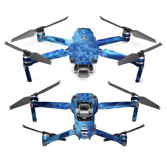 MightySkins DJMAVPR18-Blue Mystic Flames Skin for DJI Mavic 2 Pro or Zoom - Blue Mystic Flames