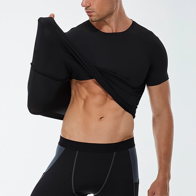 Weiqiqre Mens T-shirts Short Sleeve Athletic, Quick Dry Workout T Shirts Base Undershirt