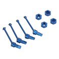 thumbnail image 3 of Front And Rear Drive Shaft, Powerful Front Rear Drive Shaft CVD Aluminum Alloy Efficient Drivetrain  For 1/18 RC Car Blue, 3 of 8