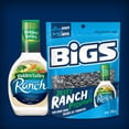 thumbnail image 2 of BiGS HIDDEN VALLEY Zesty Ranch Flavour Sunflower Seeds - High in Fibre - No Artificial Colours or Flavours, 2 of 9