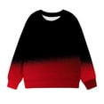 thumbnail image 3 of Yuyuzo Chandails en Molleton pour Filles Col Rond Manches Longues Décontracté Confortable Bloc de Couleur Chandail d'Automne, 3 of 4