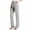 Grey, variant on Ecqkame Women's Dress Pants Solid Color Straight Elastic High Waist Business Trousers Button Casual Work Office Pant Gray S
