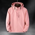 thumbnail image 2 of Timegard Plus Size Jackets for Women Long Sleeve Oversized Light Raincoat Jackets Fall Windbreaker Coat, 2 of 3