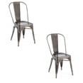 thumbnail image 1 of Chaise de salle à manger en métal Heavenly Collection, ENSEMBLE DE 2, 1 of 7