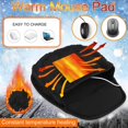 thumbnail image 1 of Tapis Chauffant USB pour Souris Chauffe-Mains avec Protège-Poignets Chaud Hiver, 1 of 9