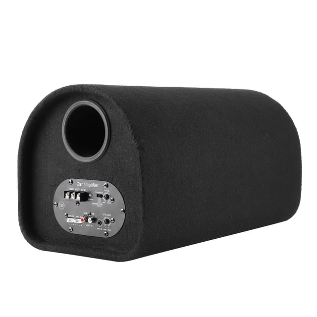 Caisson de Basses Audio, Forme de Baril Rond Caisson de Basses 12V pour Camion pour VUS pour VR pour Voiture